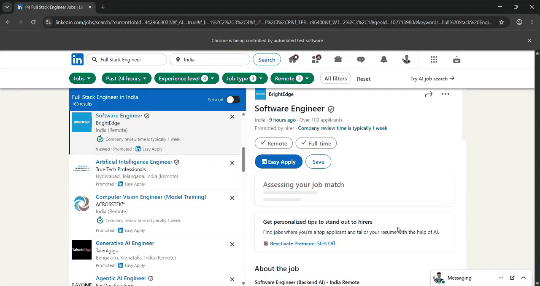 LinkdApply Automation Demo